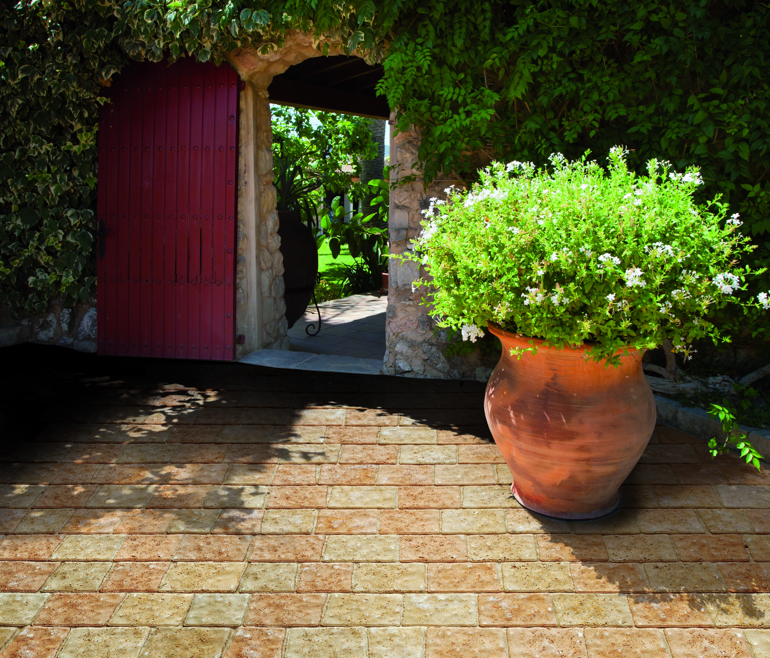 Arcade sable saumon nuancé visuel ambiance