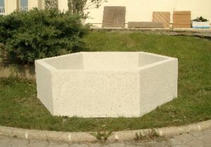 Jardinière en béton Alkern hexagonale