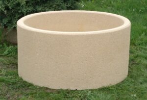 Jardinière Alkern en béton forme ronde